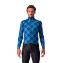 Castelli Perfetto Ros Plaid Long Sleeve Jacket - Ocean Blue/Malachite green/plaid