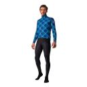 Castelli Perfetto Ros Plaid Long Sleeve Jacket - Ocean Blue/Malachite green/plaid