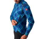 Castelli Perfetto Ros Plaid Long Sleeve Jacket - Ocean Blue/Malachite green/plaid