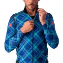 Castelli Perfetto Ros Plaid Long Sleeve Jacket - Ocean Blue/Malachite green/plaid
