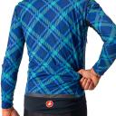 Castelli Perfetto Ros Plaid Long Sleeve Jacket - Ocean Blue/Malachite green/plaid
