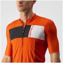 Castelli Prologo 7 Jersey - L - Fiery Red/Light Black/Ivory