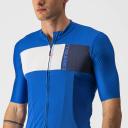 Castelli Prologo 7 Jersey - Savile Blue/Silver Grey/Red