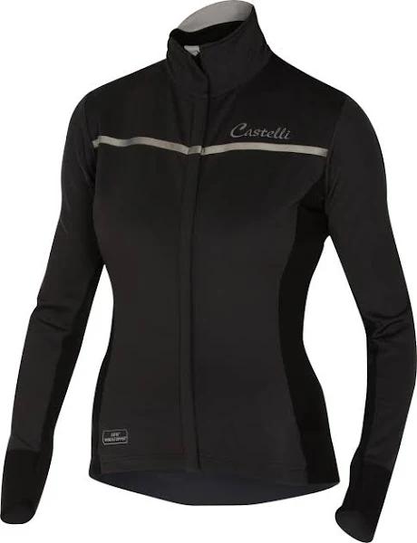 Castelli - Women's Trasparente 3 Long Sleeve Jersey - S, Grey/Black