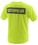 Cat Workwear - Icon Block Short Sleeve Tee - Hi-Vis Yellow - 2XL