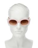 Celine CL40194U Pink Shiny - Female Luxury Sunglasses, Brown Lens