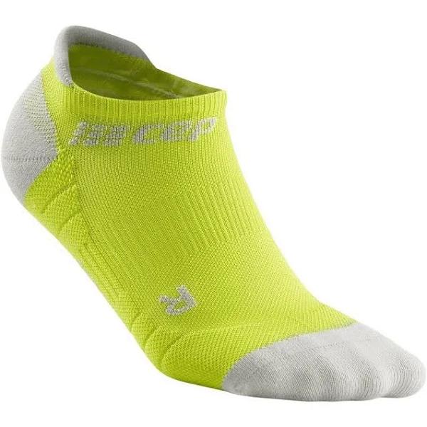 CEP Compression Men's No Show Run Socks 3.0, Lime / 4
