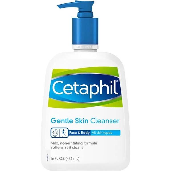 Cetaphil Gentle Cleanser for All Skin Types, Pack of 2, 16oz