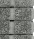 Chakir Turkish Linens Hotel & Spa Quality, Highly Absorbent Towel Set (Set of 8, Gray)