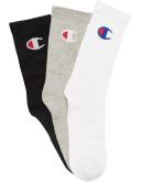 Champion 3 Pack Logo Crew Socks in Multi Assorted M
