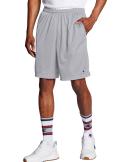 Champion 81622 407q88 Long Mesh Men's Shorts with Pockets - Athletic Grey, 3XL