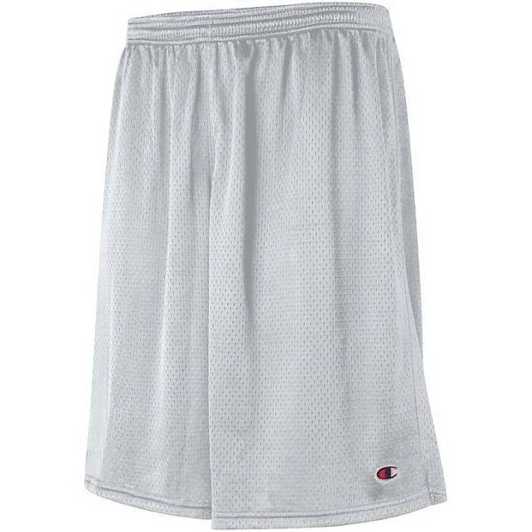 Champion 81622 407q88 Long Mesh Men's Shorts with Pockets - Athletic Grey, 3XL