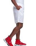 Champion 81622 407q88 Long Mesh Men's Shorts With Pockets - White, S