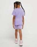 Champion Active Short Salty Purple Repeat Logo Tee & Bike Shorts 6