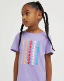 Champion Active Short Salty Purple Repeat Logo Tee & Bike Shorts 6