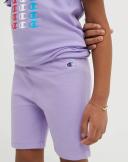 Champion Active Short Salty Purple Repeat Logo Tee & Bike Shorts 6