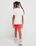 Champion Active Short White Repeat Logo Tee & Stone Red Bike Shorts 5