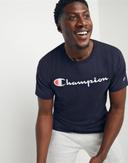 Champion Classic Graphic Jersey Logo Navy Blue T-Shirt Adult XXL Tee