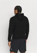 Champion Double Logo Tape Insert Cotton Terry Hoodie Black - M
