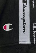 Champion Double Logo Tape Insert Cotton Terry Hoodie Black - S