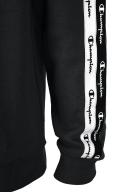 Champion Double Logo Tape Insert Cotton Terry Hoodie Black - S