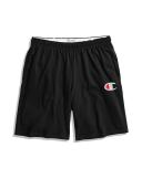 Champion g856h y07689 Men's Classic Jersey Shorts, Big C Logo - Black, L