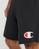 Champion g856h y07689 Men's Classic Jersey Shorts, Big C Logo - Black, L