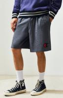 Champion g856h y07689 Men's Classic Jersey Shorts, Big C Logo - Granite Heather, S