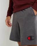 Champion g856h y07689 Men's Classic Jersey Shorts, Big C Logo - Granite Heather, S