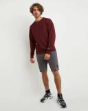 Champion g856h y07689 Men's Classic Jersey Shorts, Big C Logo - Granite Heather, S
