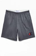 Champion g856h y07689 Men's Classic Jersey Shorts, Big C Logo - Granite Heather, S