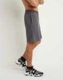 Champion g856h y07689 Men's Classic Jersey Shorts, Big C Logo - Granite Heather, S