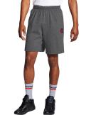 Champion g856h y07689 Men's Classic Jersey Shorts, Big C Logo - Granite Heather, S