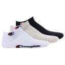 Champion Grey / White / Black 3pk Quarter Socks