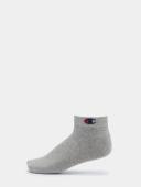 Champion Grey / White / Black 3pk Quarter Socks