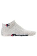 Champion Grey / White / Black 3pk Quarter Socks