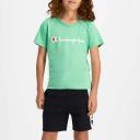 Champion Junior Script Short Sleeve Tee - Mint Frostini