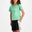 Champion Junior Script Short Sleeve Tee - Mint Frostini
