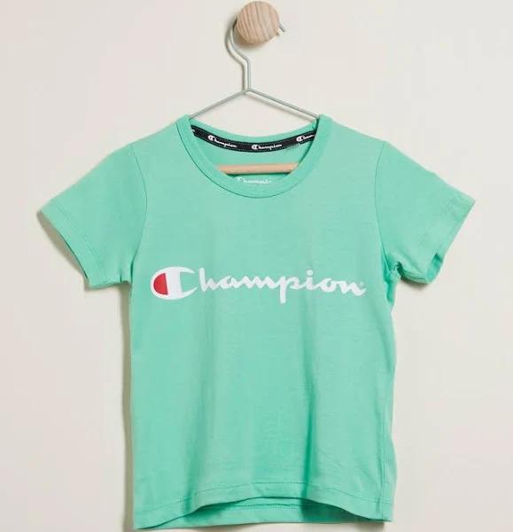 Champion Junior Script Short Sleeve Tee - Mint Frostini