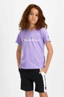 Champion Kids Script Short Sleeve Tee Cotton Lilac / 8