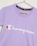Champion Kids Script Short Sleeve Tee Cotton Lilac / 8