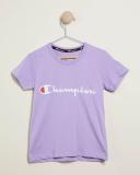 Champion Kids Script Short Sleeve Tee Cotton Lilac / 8