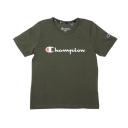 Champion | Kids Script Short Sleeve Tee (Serpentine Green)