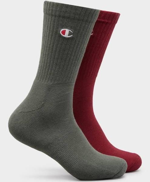 Champion Logo Crew Socks 3 Pack - Green