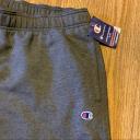 Champion Men's Powerblend Open Bottom Fleece Pant, Granite Heather