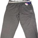 Champion Men's Powerblend Open Bottom Fleece Pant, Granite Heather