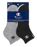 Champion Men's Sock Gray Heather Three-Pair Ankle Socks Set 10-13