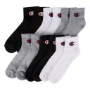 Champion Men's Sock Gray Heather Three-Pair Ankle Socks Set 10-13