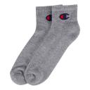 Champion Men's Sock Gray Heather Three-Pair Ankle Socks Set 10-13