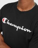 Champion Men's Tee Shirt Black Logo Classic Tee XXL
